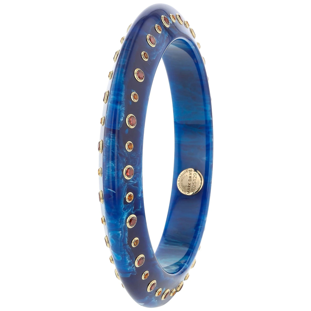 Beverly Bangle | Bakelite with stones.