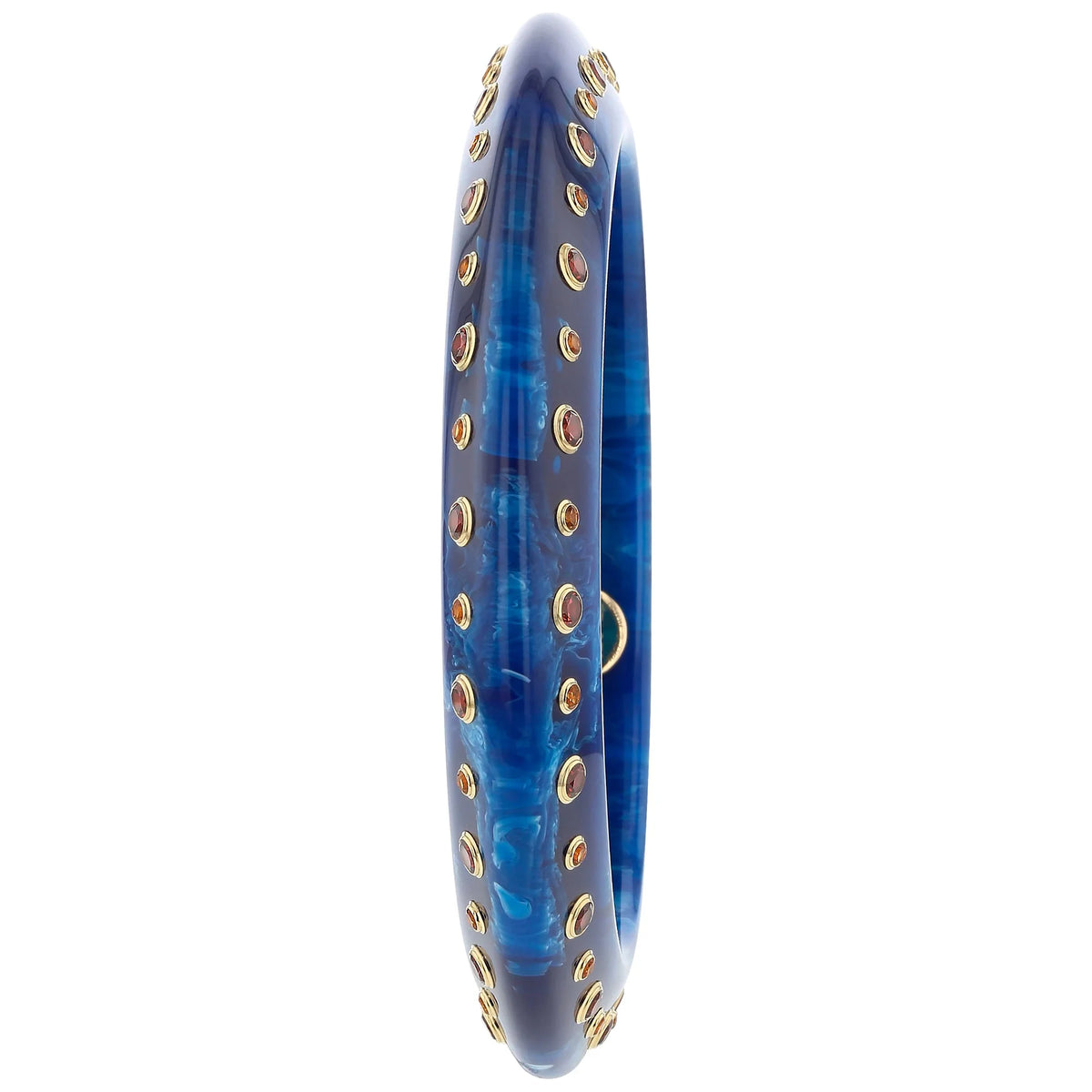 Beverly Bangle | Bakelite with stones.