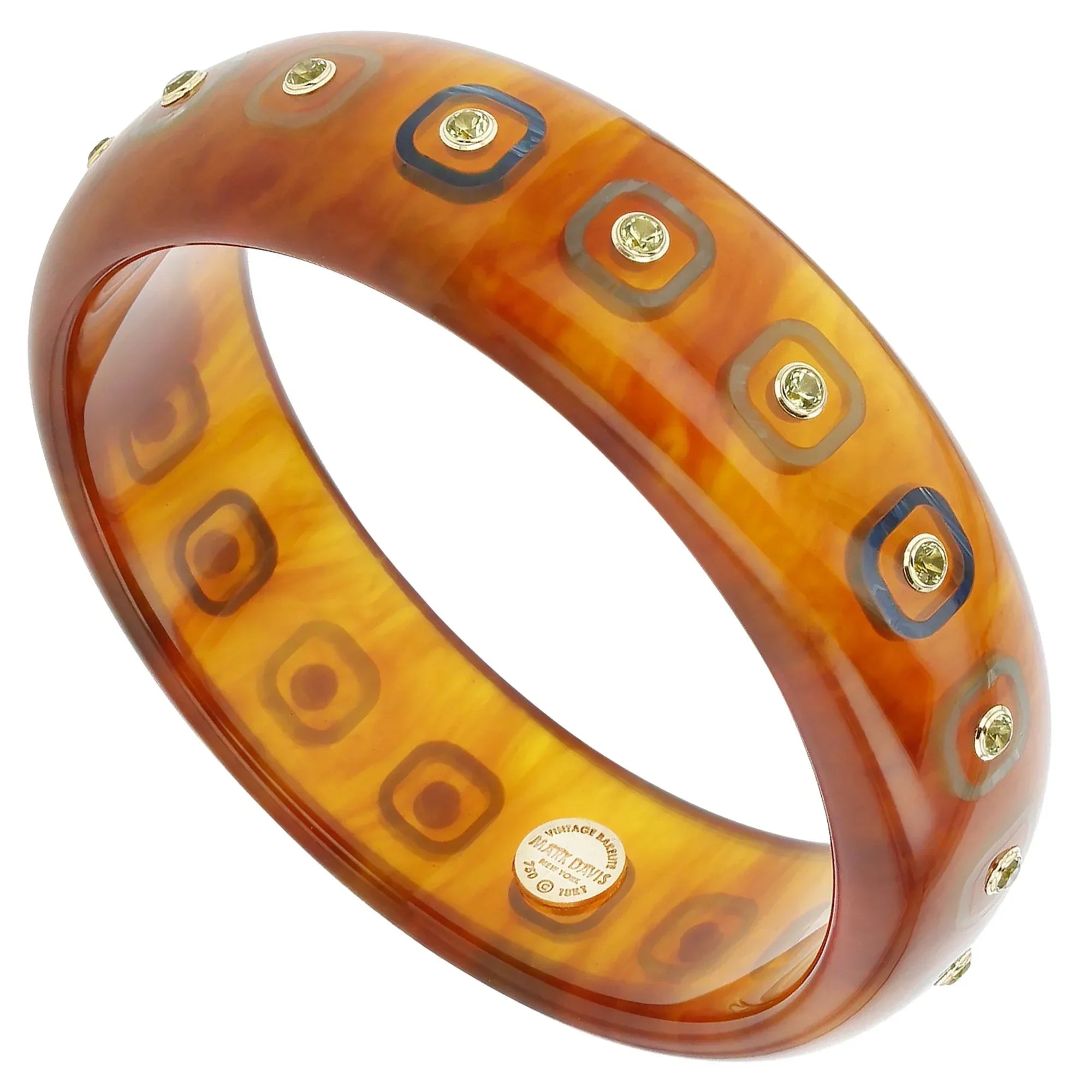 Daphne Bangle | Lovely bangle with inlay and stones.
