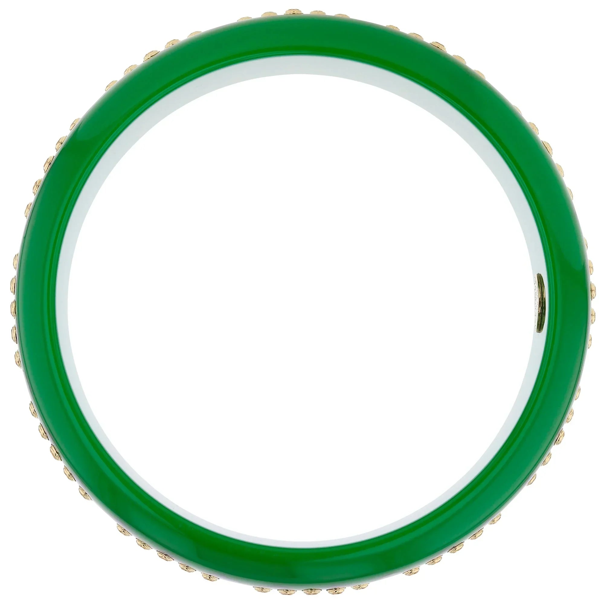 Finn III Bangle | Blue bakelite with hexagons inlay and stones.