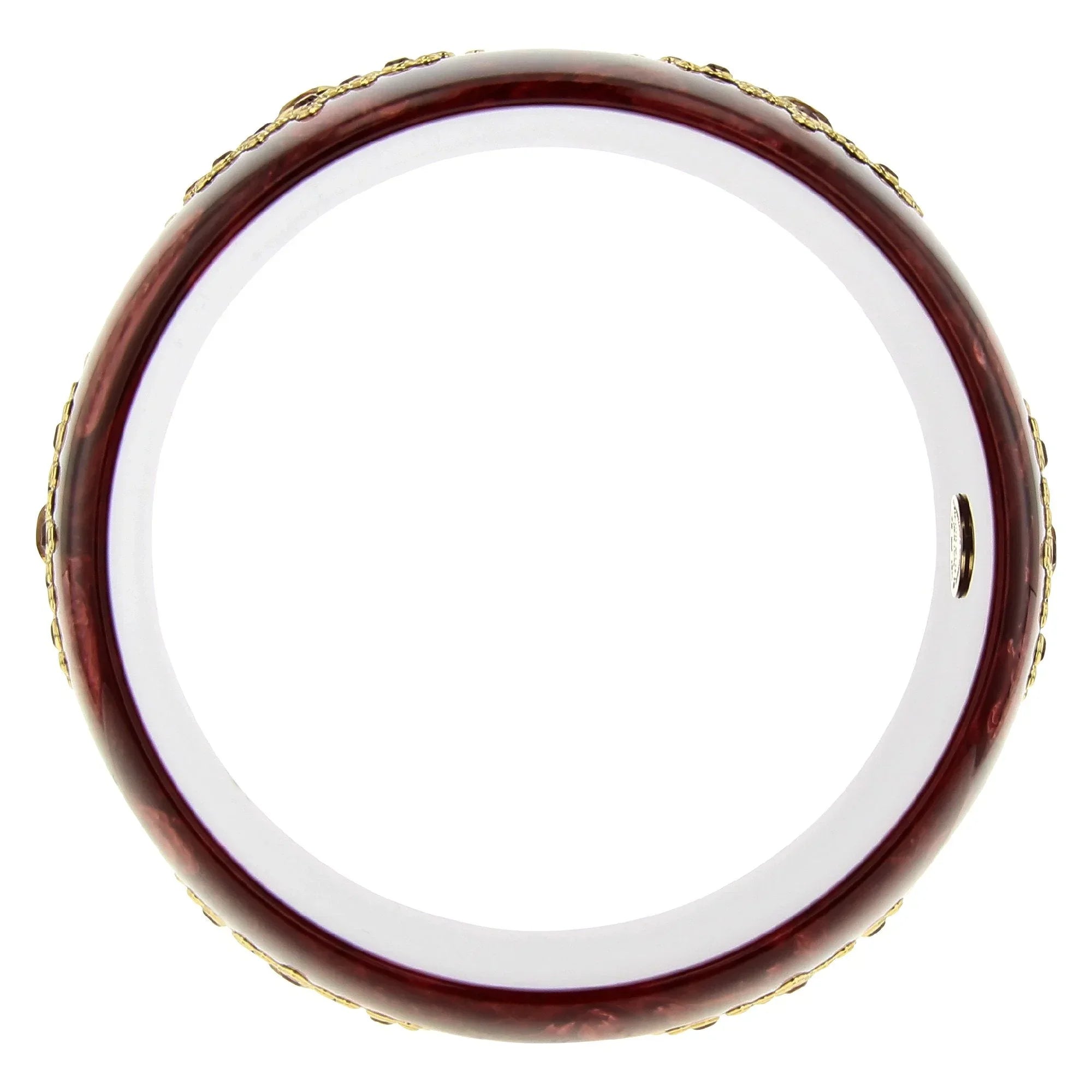 Gloria Bangle | Bakelite bangle with clustered gemstone starbursts.