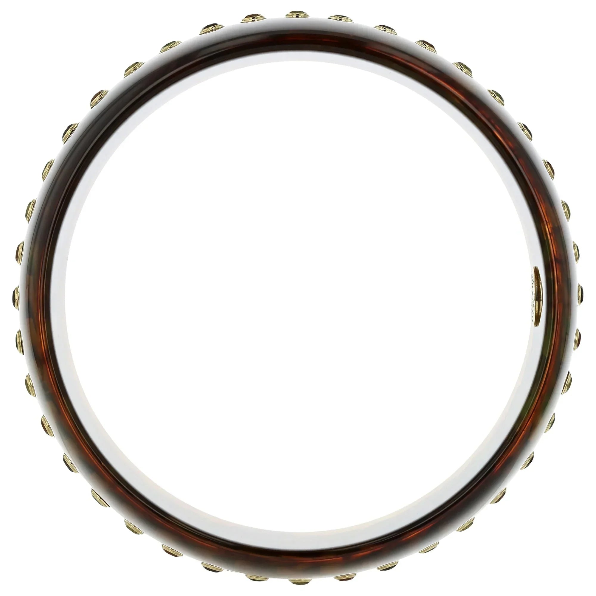 Gracie Bangle | Gorgeous bakelite bangle with inlay and stones.