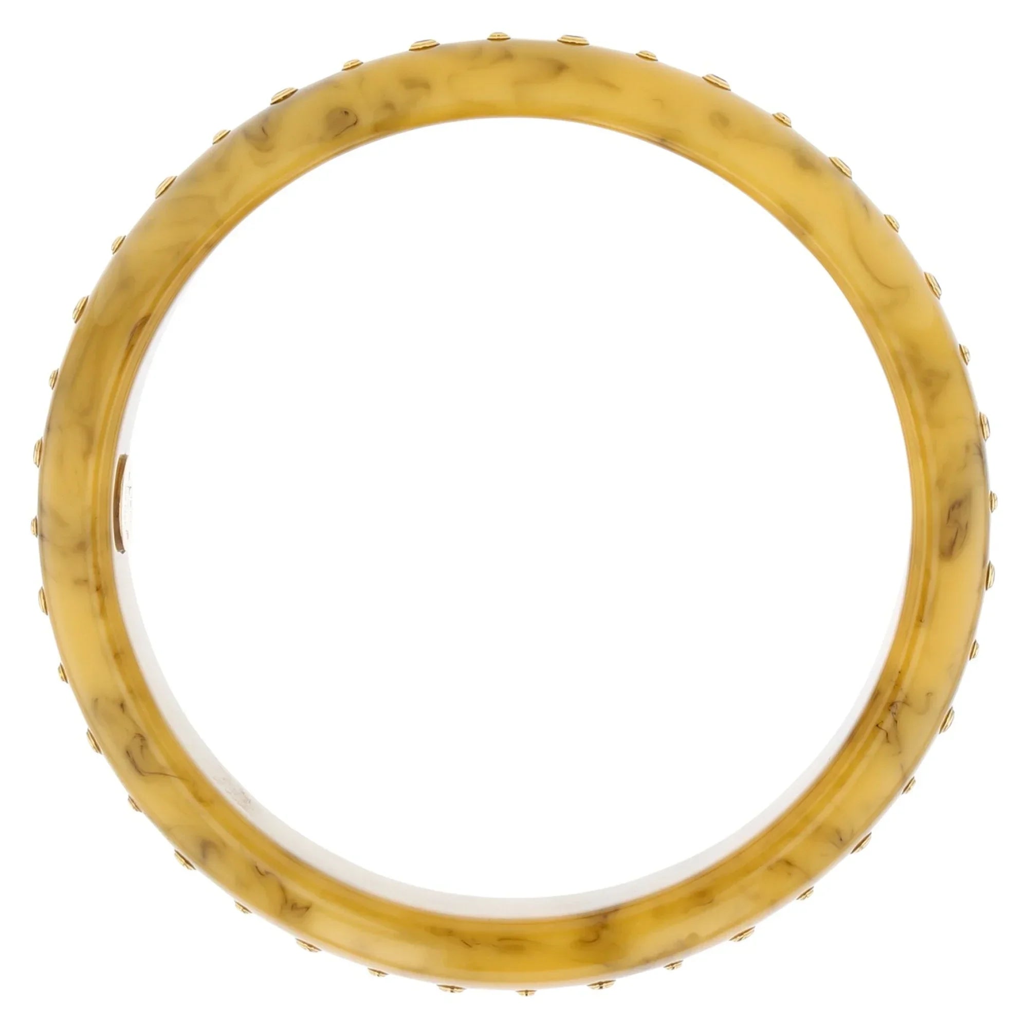 Iris Bangle | Pretty bakelite bangle with stones.