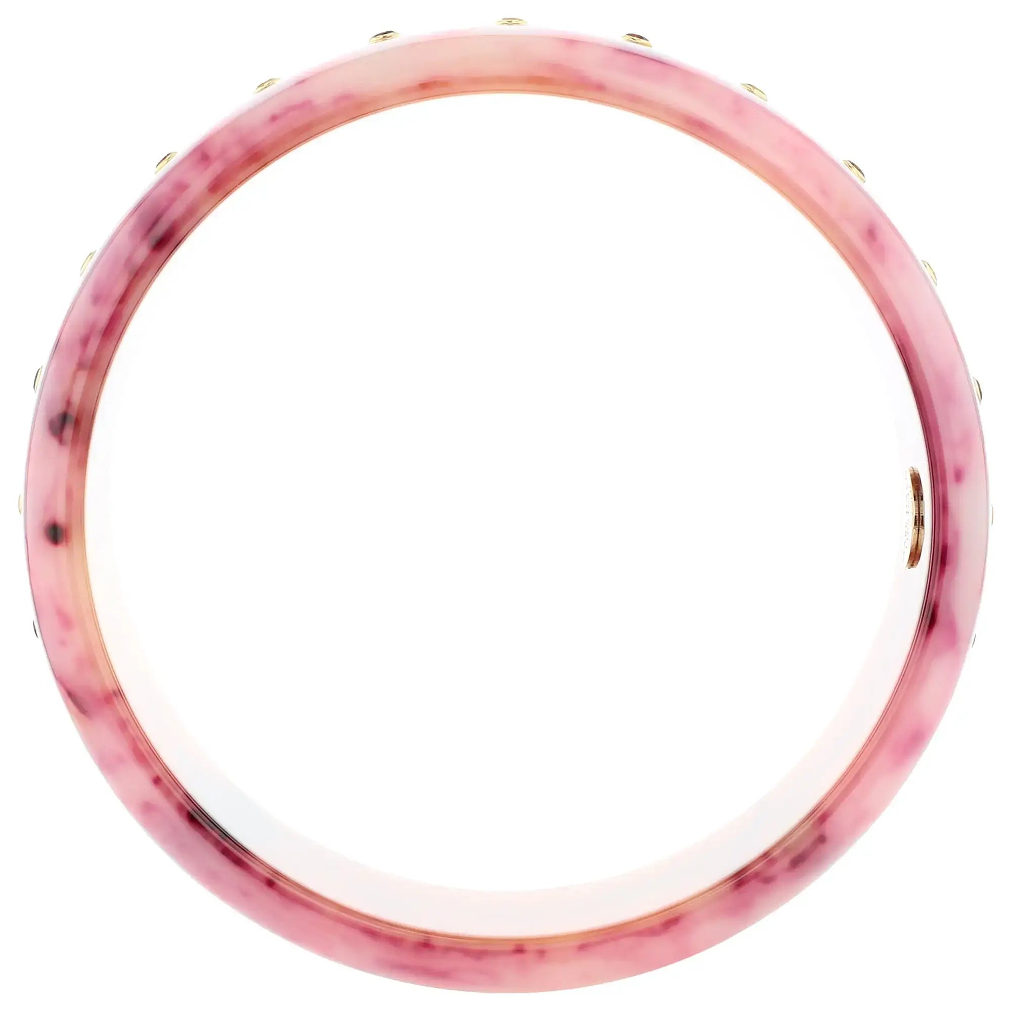 Mirabel Bangle | Pastel purple bakelite with inlay and stones.