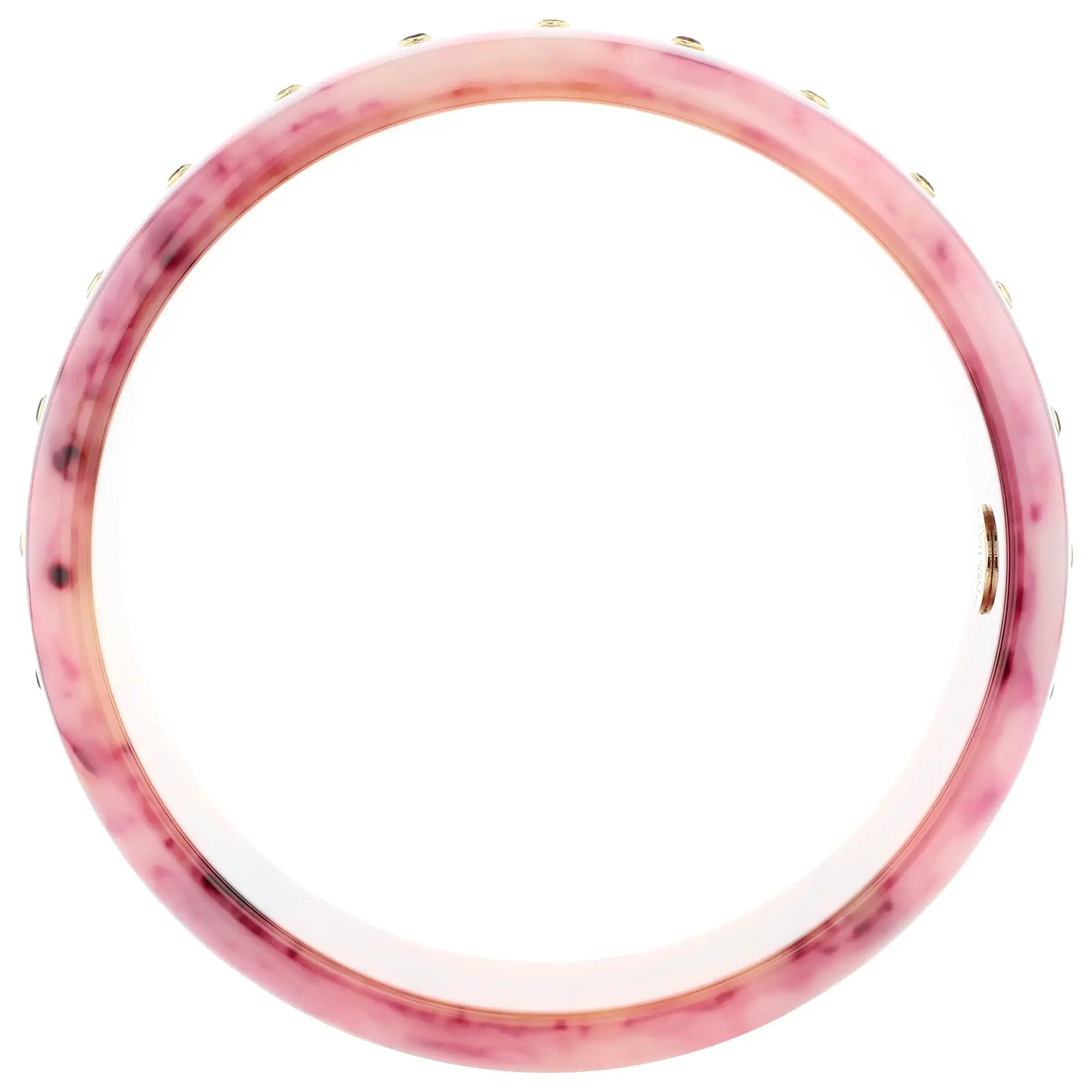 Mirabel Bangle | Pastel purple bakelite with inlay and stones.