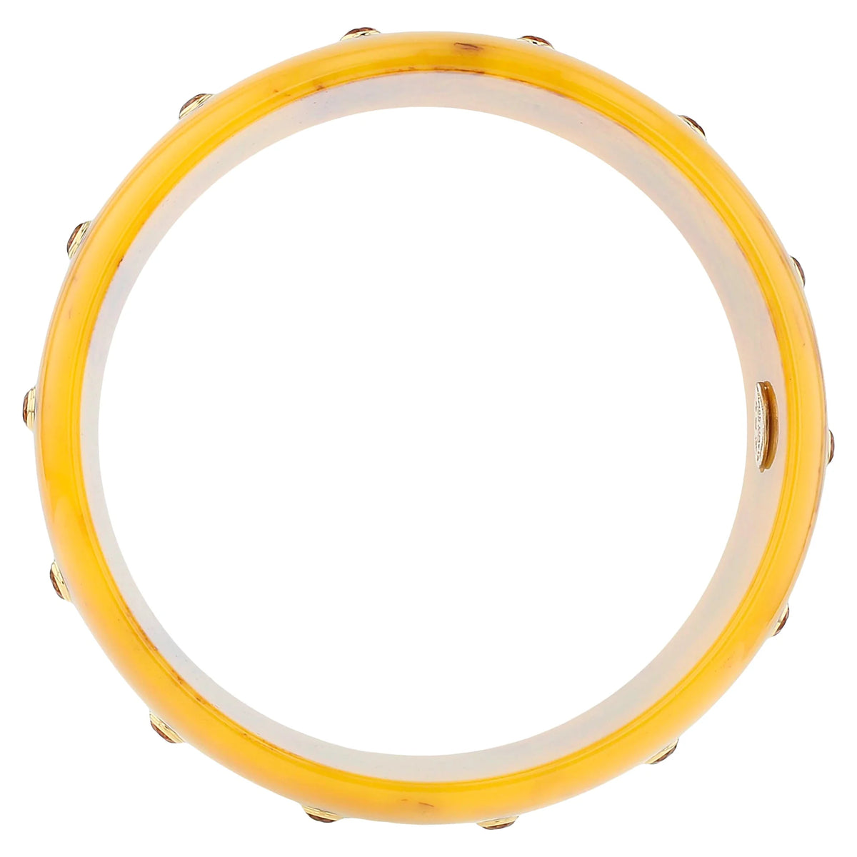 Natalia Bangle | Bakelite with inlay and stones.
