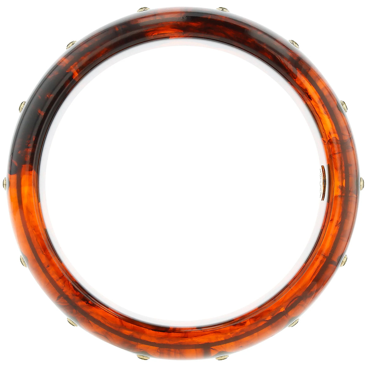 Natalia Bangle | Bakelite with inlay and stones.