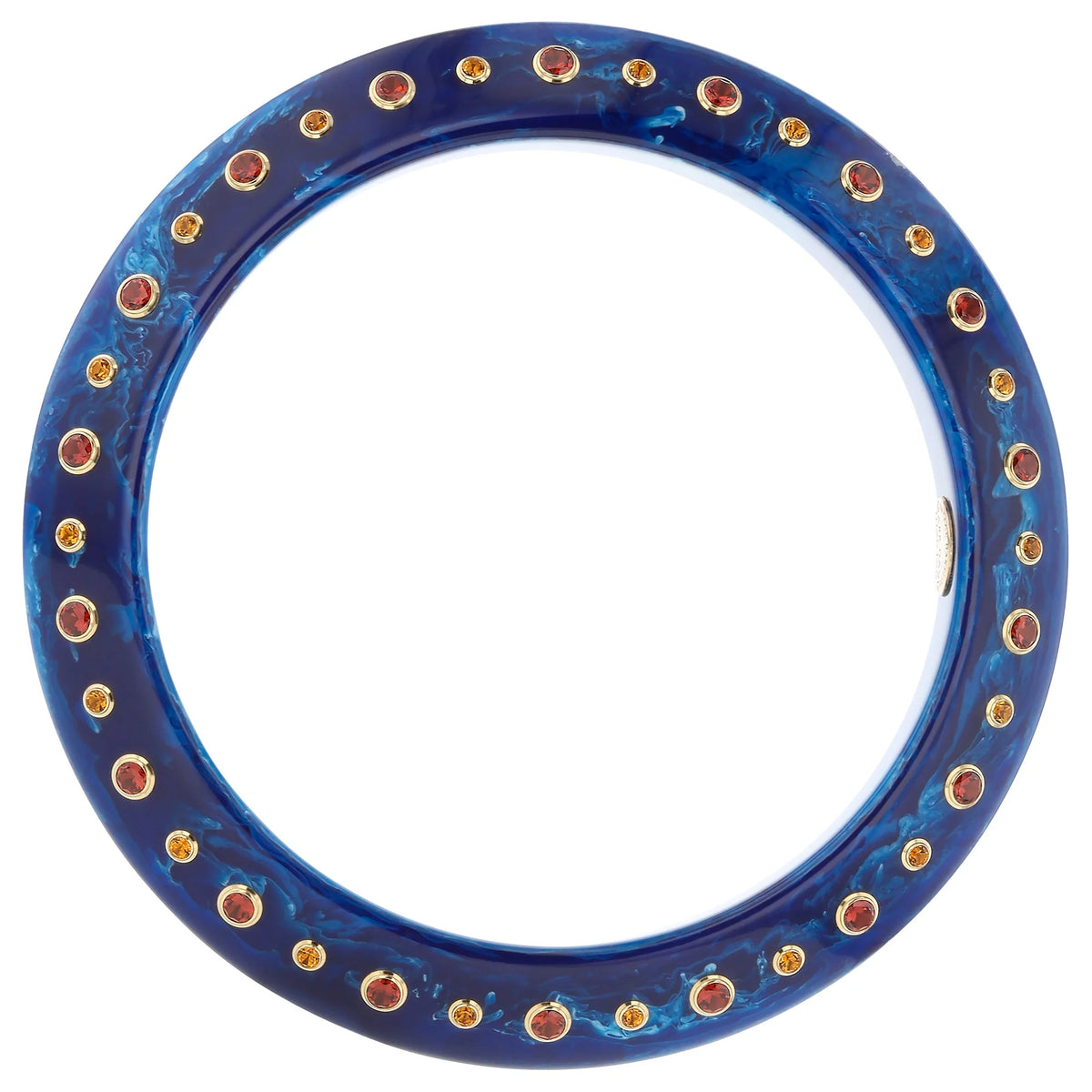 Beverly Bangle | Bakelite with stones.