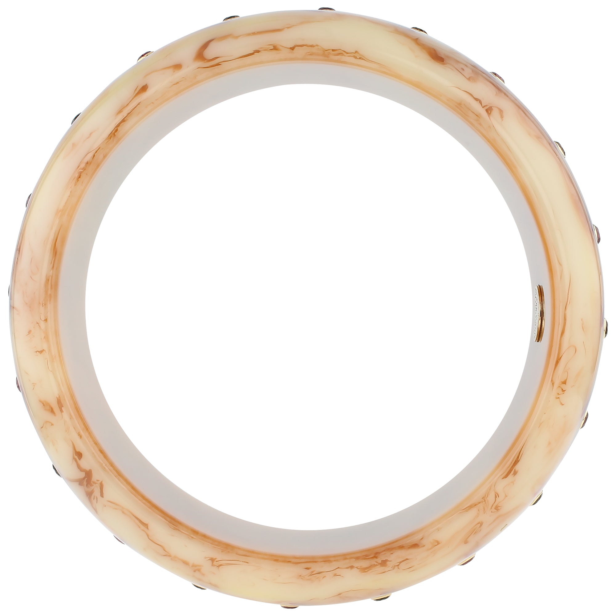 Bliss Bangle | Bakelite with inlay and stones. 