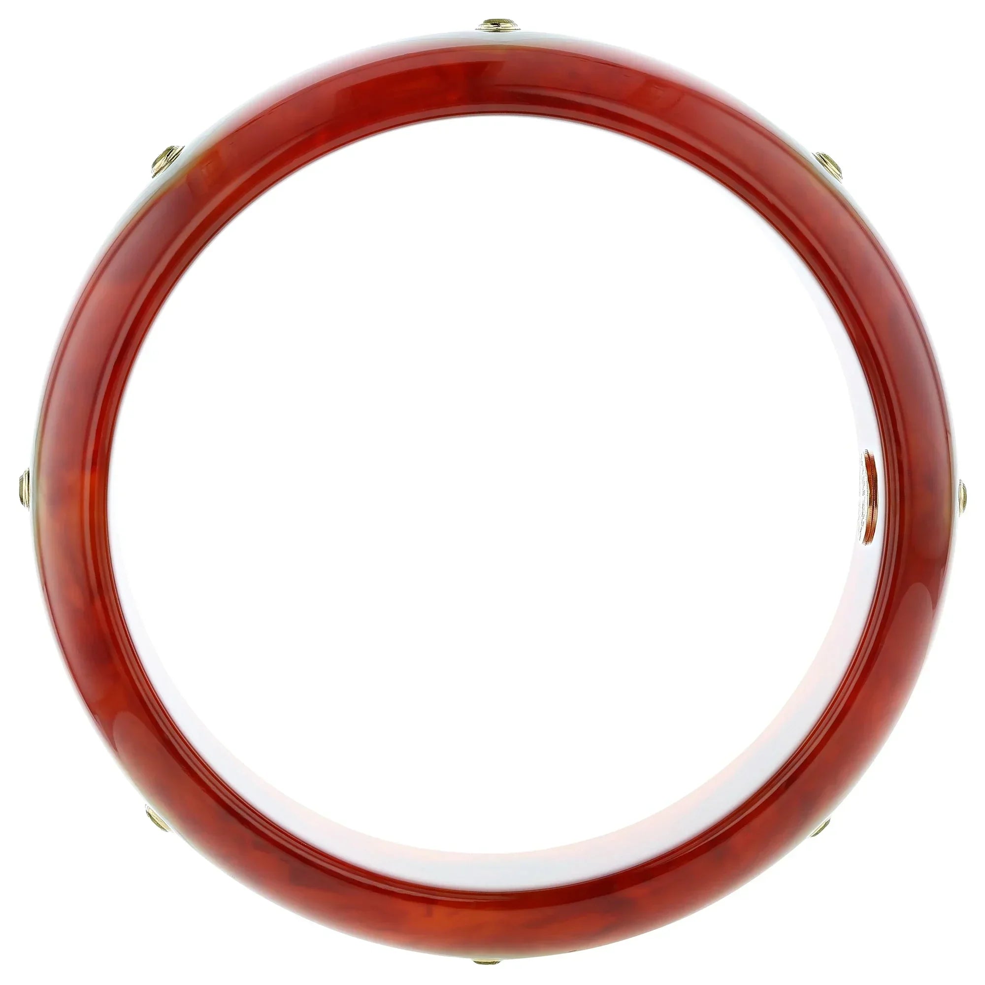 Brady Bangle | Bakelite With Inlay And Stones.