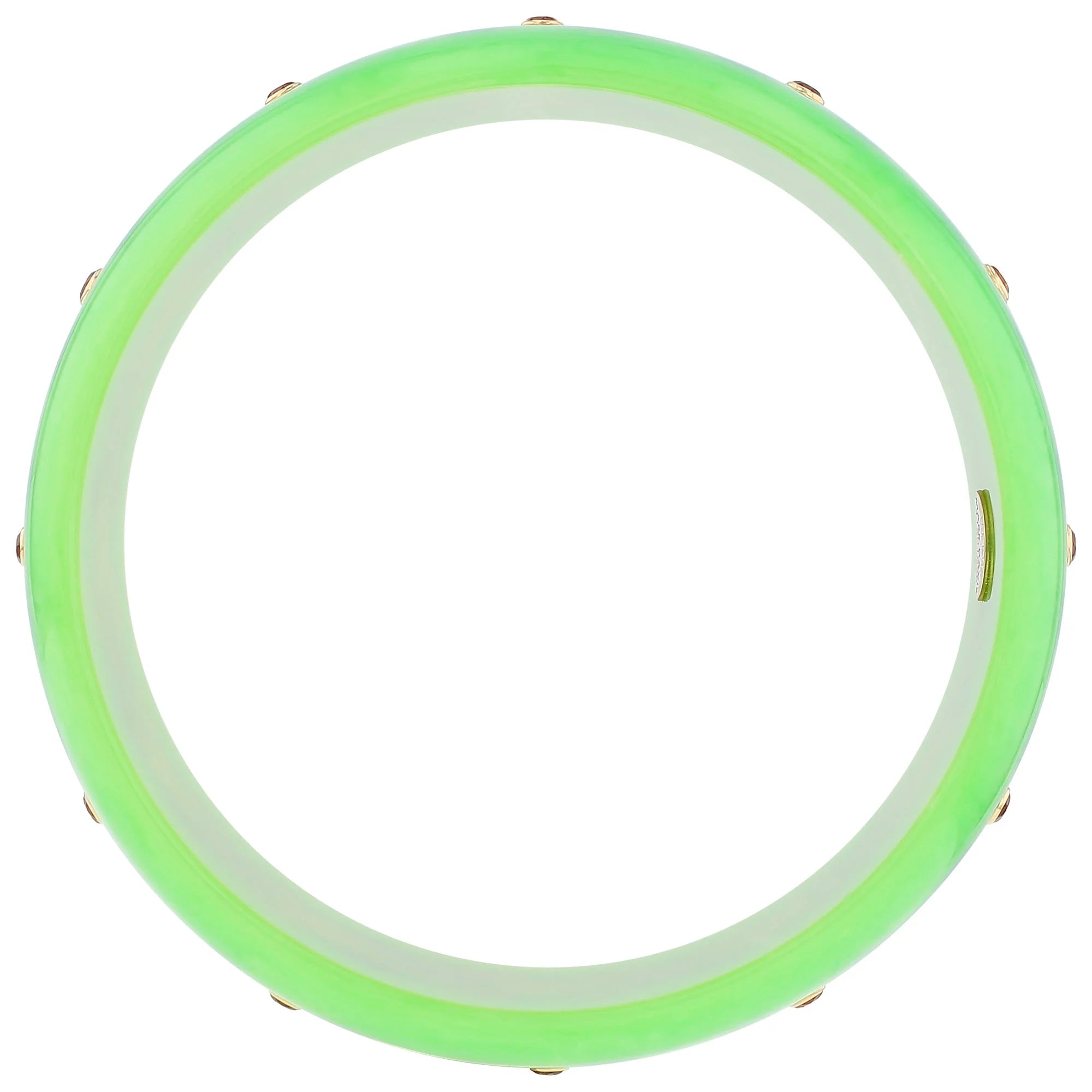 Calise Bangle | Bakelite with inlay and stones. 