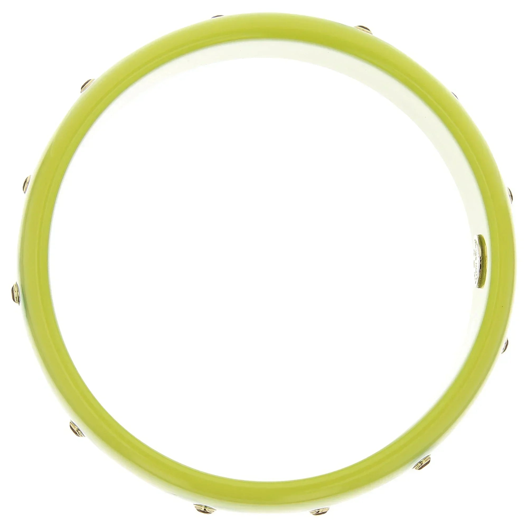 Camille Bangle | Charming bakelite with inlay and stones.