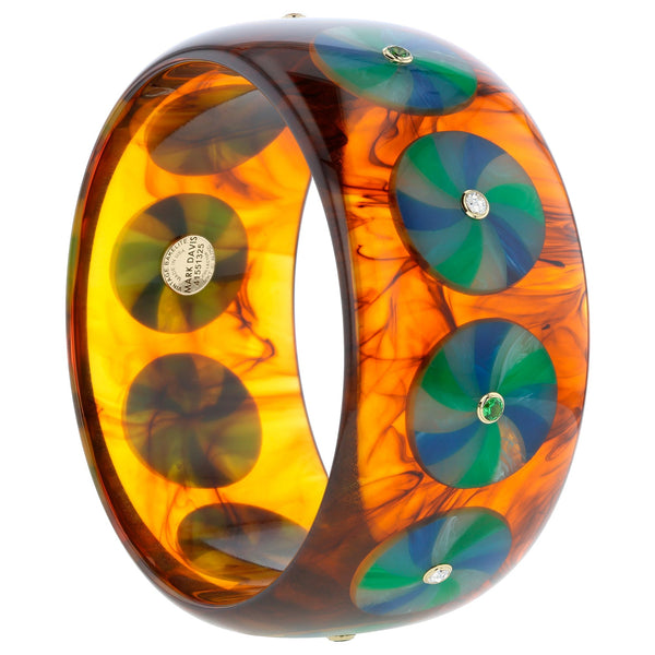 41551325 | Bakelite With Inlay And Stones.