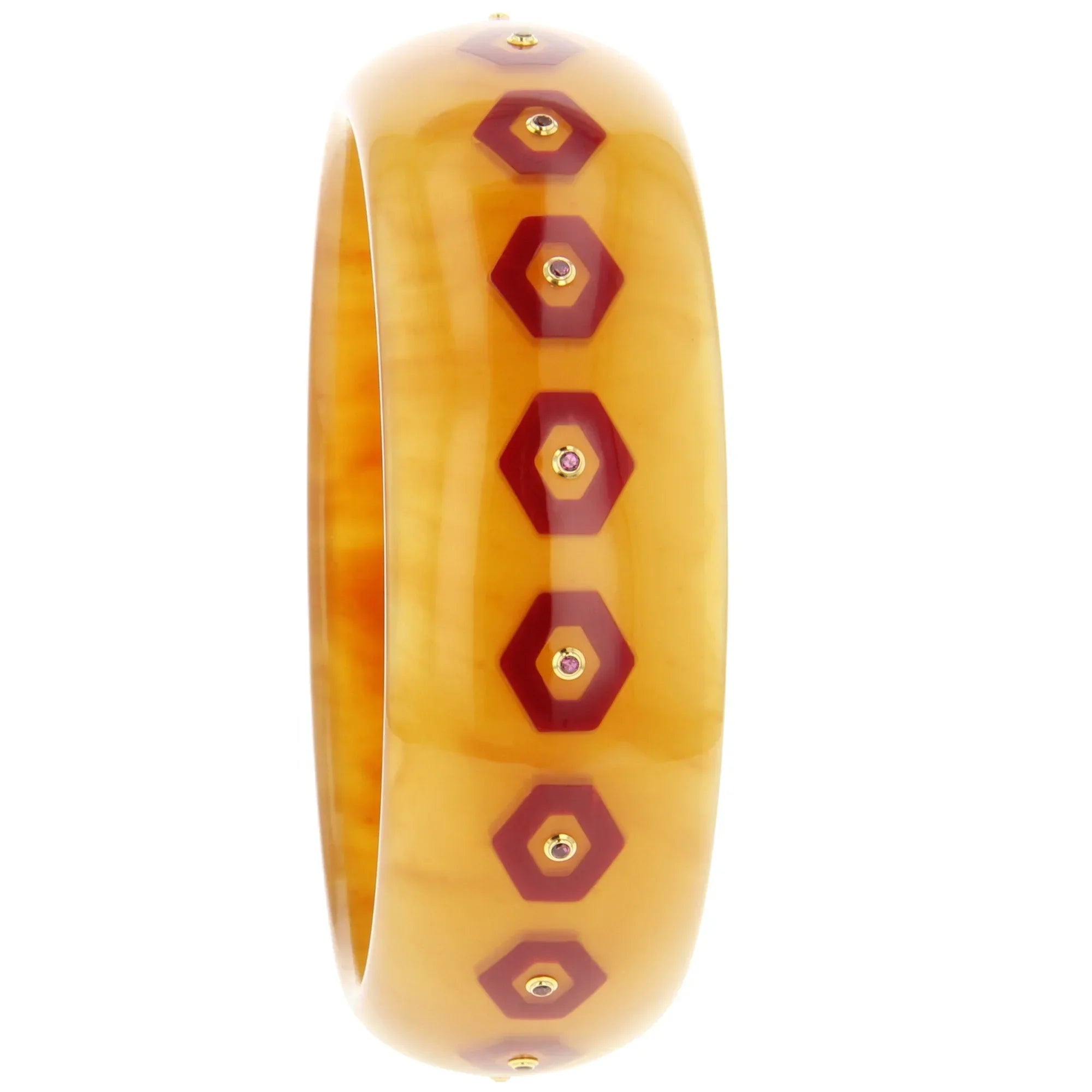 Cece Bangle | Versatile bangle with inlay and stones.