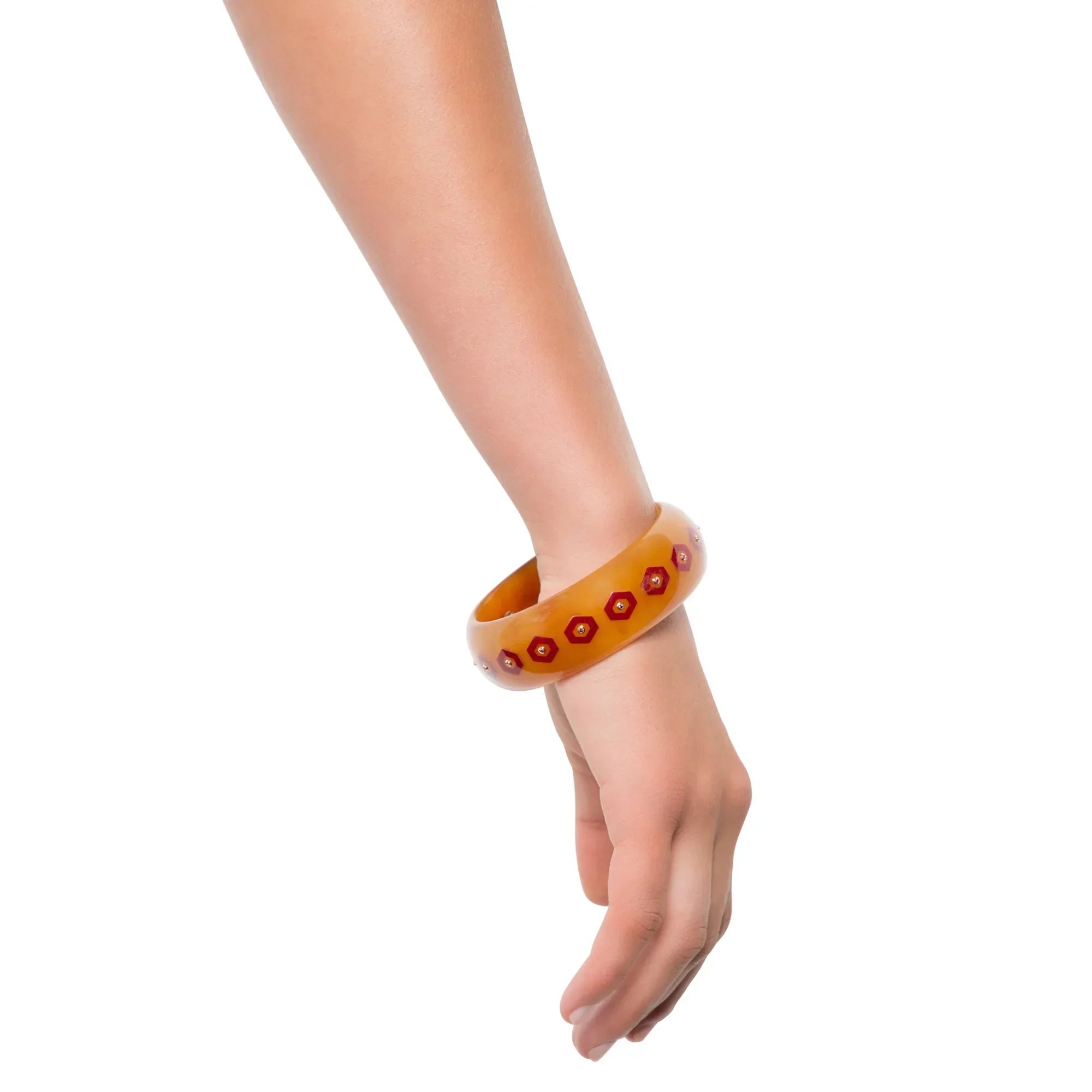 Cece Bangle | Versatile bangle with inlay and stones.