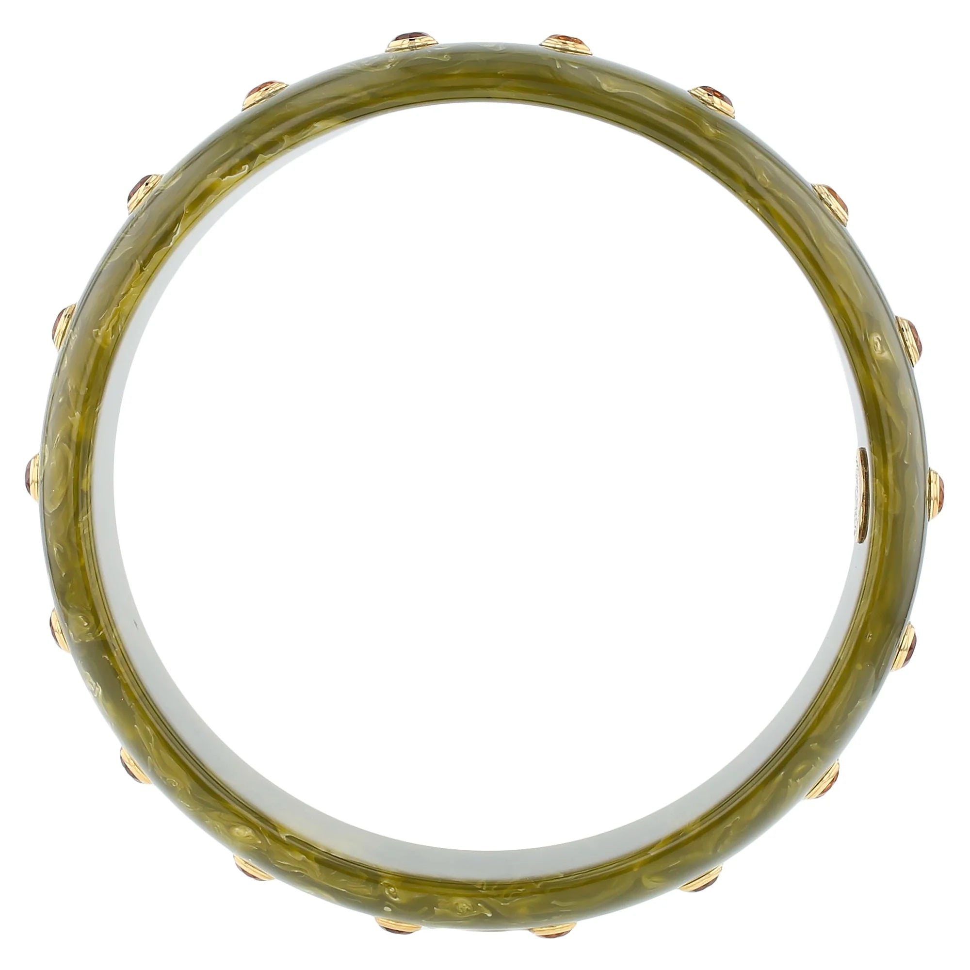 Evelyn Bangle | Bakelite with stones. 