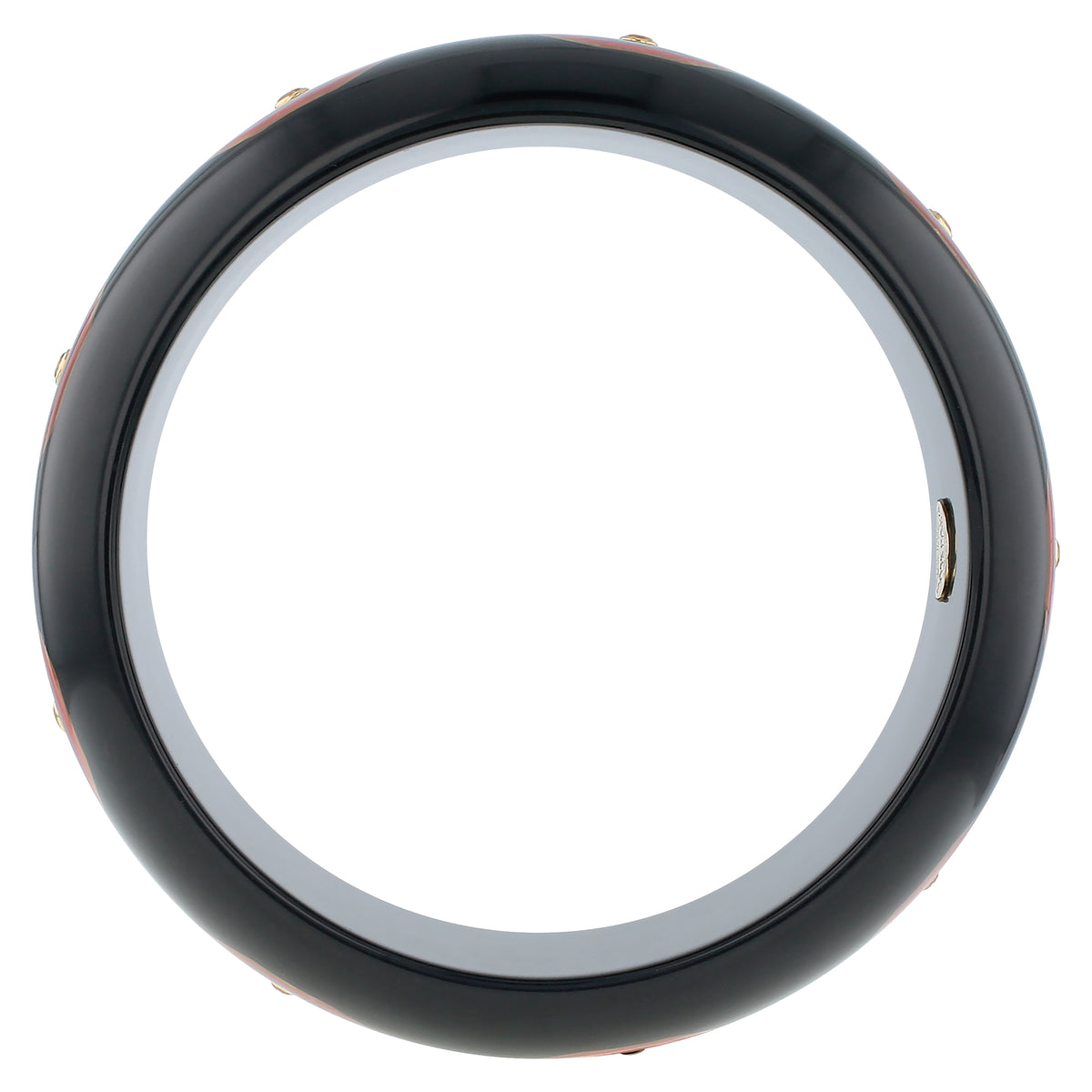 Ezra Bangle | Bakelite with inlay and stones. 