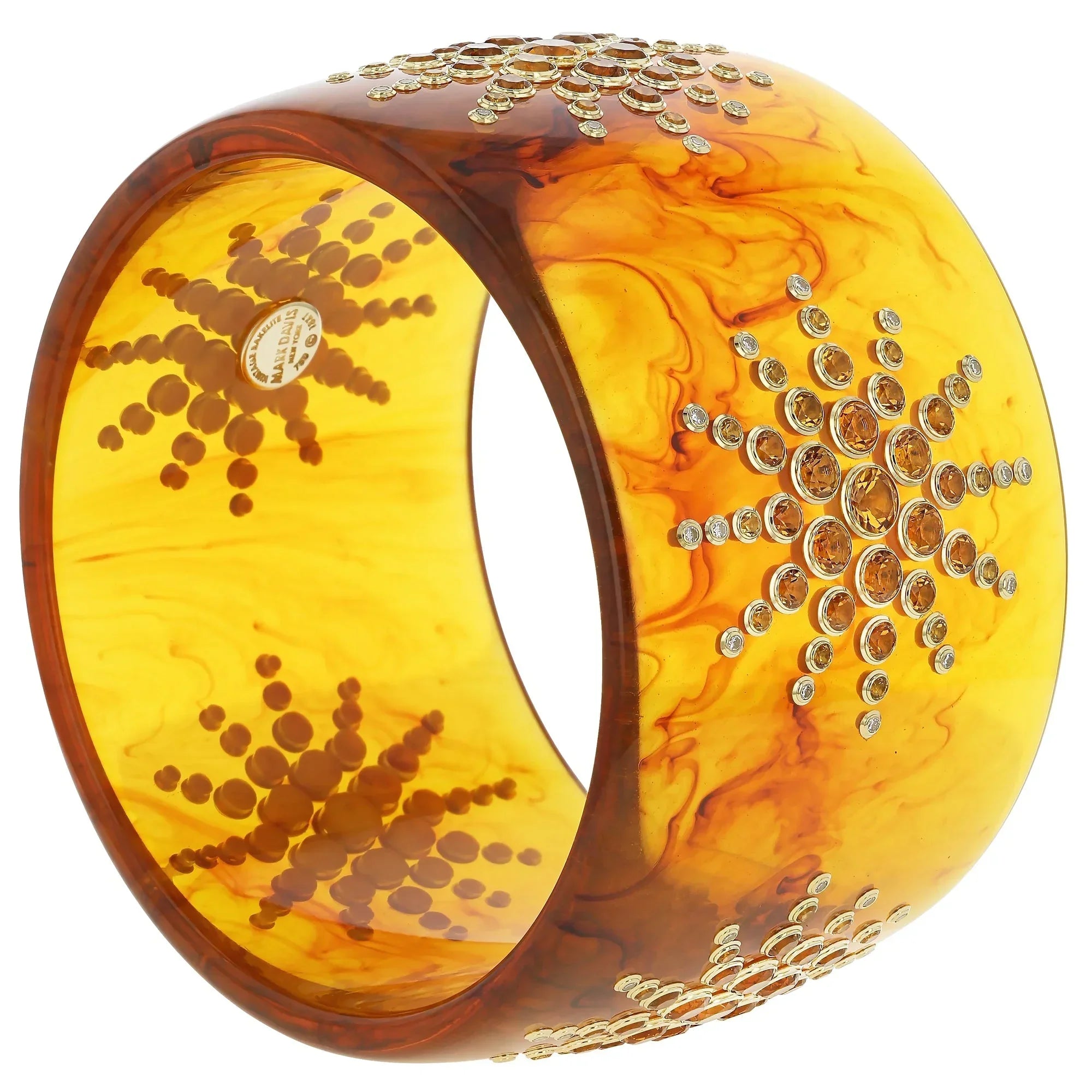 Gabriella Bangle | Bakelite with fireworks gem design.