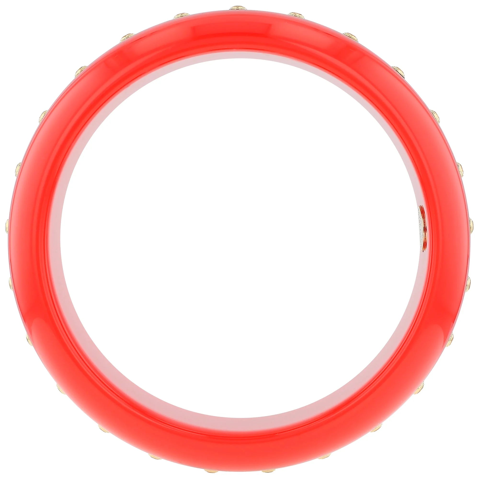 Katherine Bangle | Bakelite with inlay and stones. 