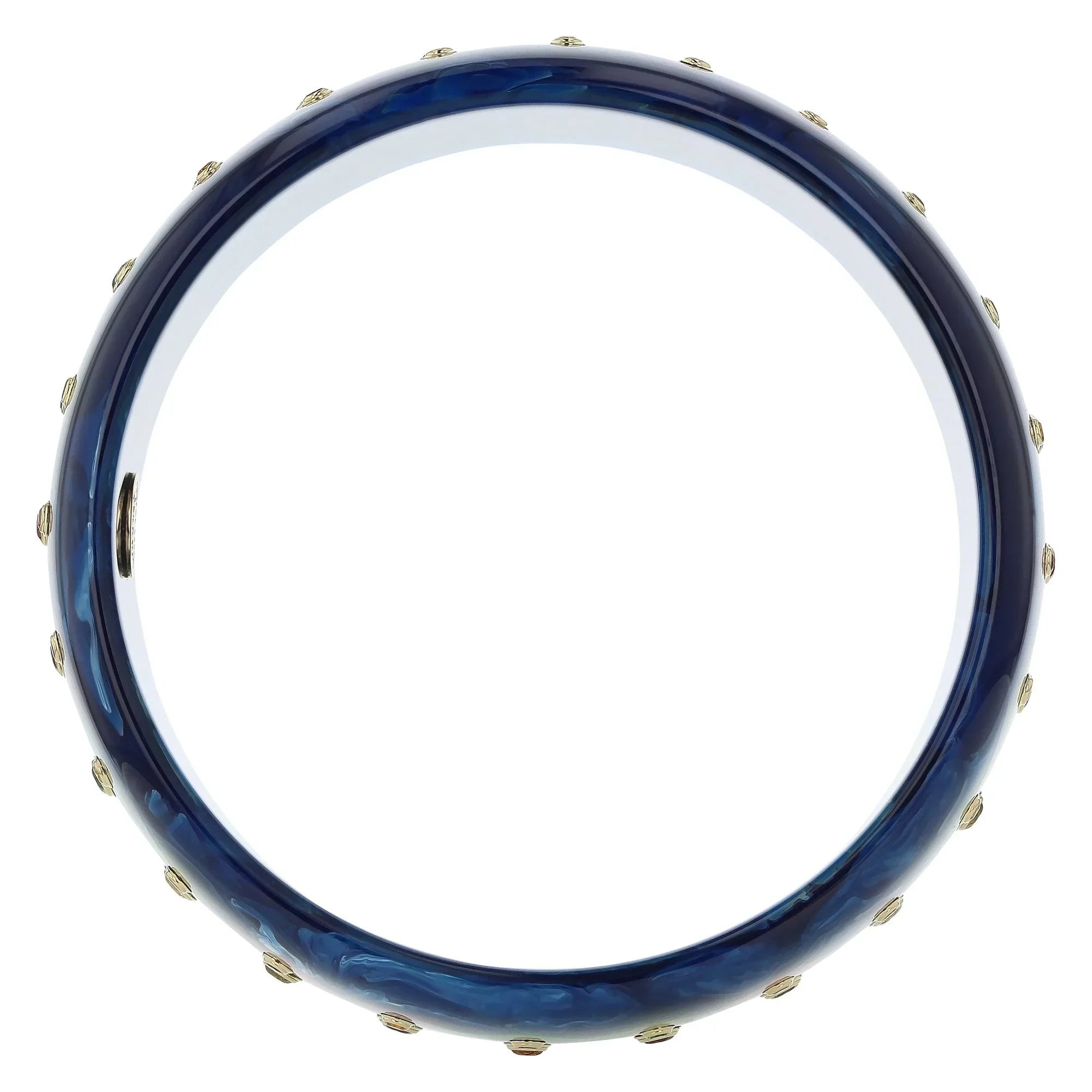 Lattice Bangle | Overlapping lattice design bakelite bangle with inlay and stones.