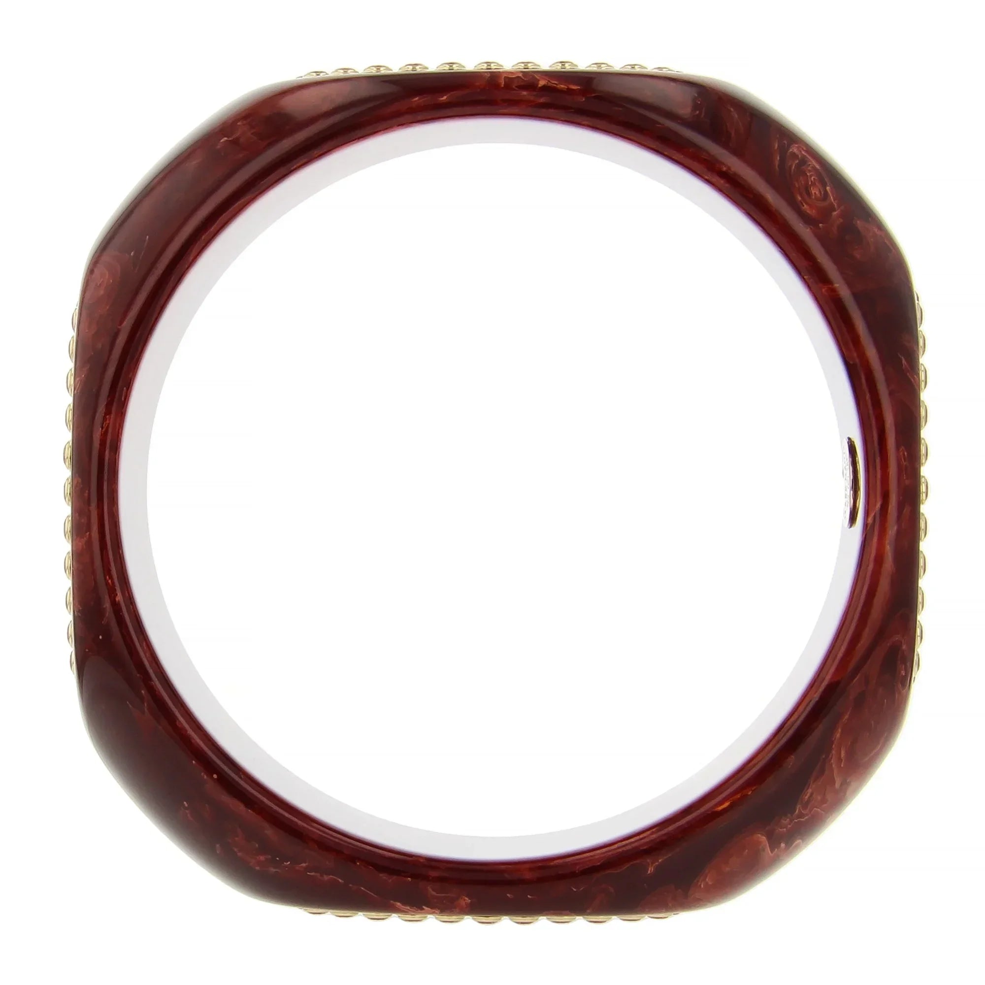 Lillia Bangle | Bakelite with an oval pattern of stones.