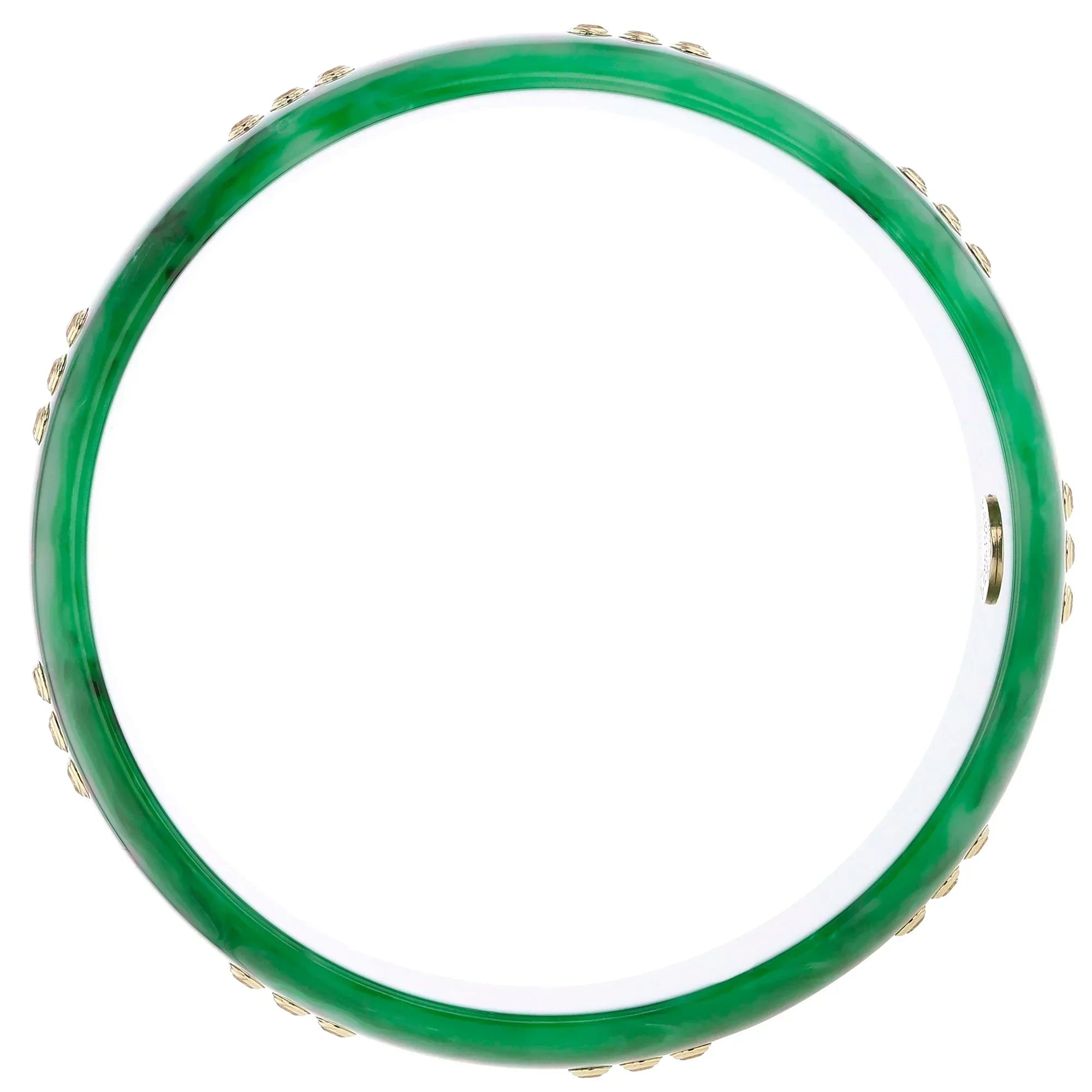 Liza Remi Bangle | Bakelite bangle with inlay and stones, gemstone frames.