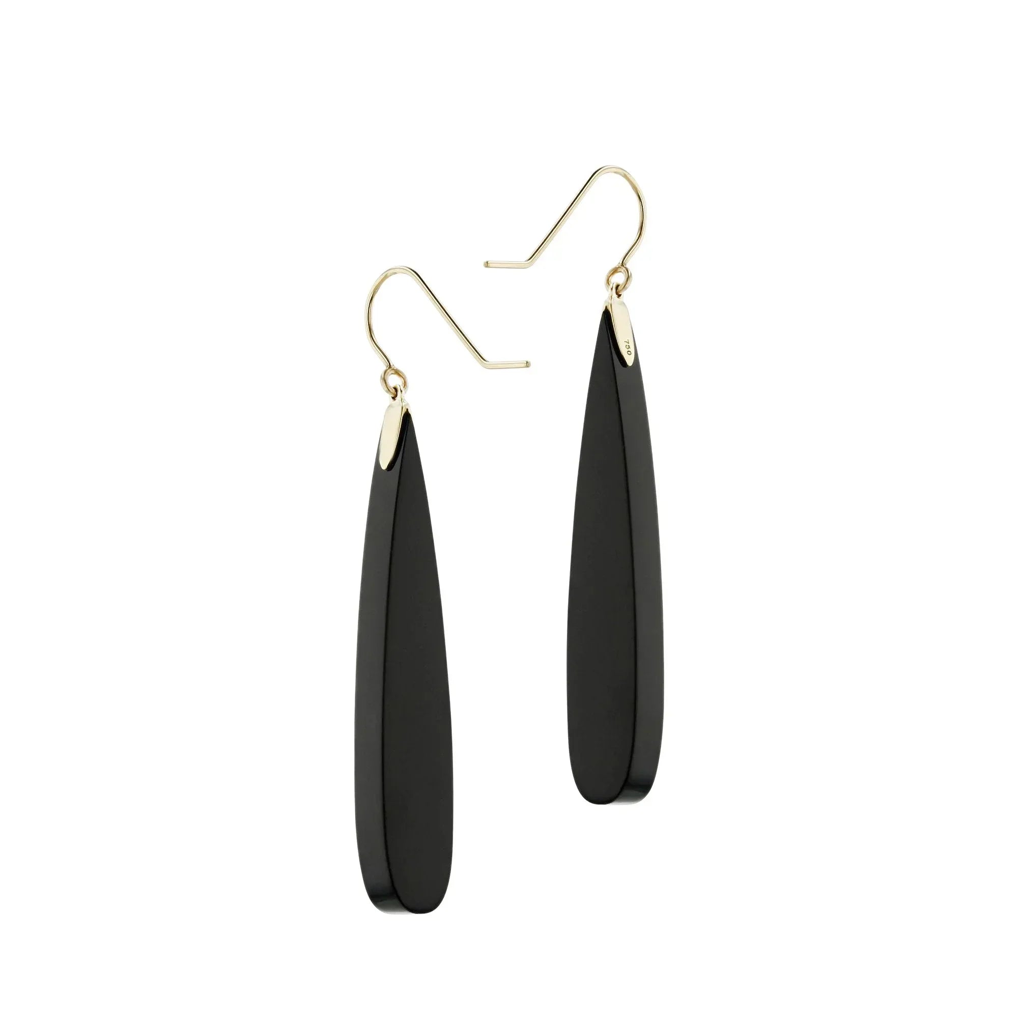 Lola Earrings | Bakelite teardrop earrings with stones.