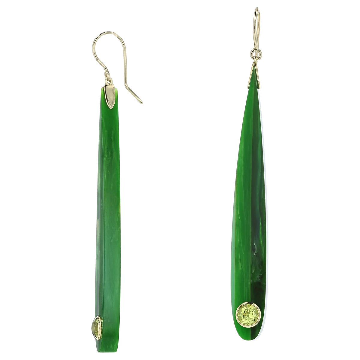 Lola Earrings | Bakelite with stones. 