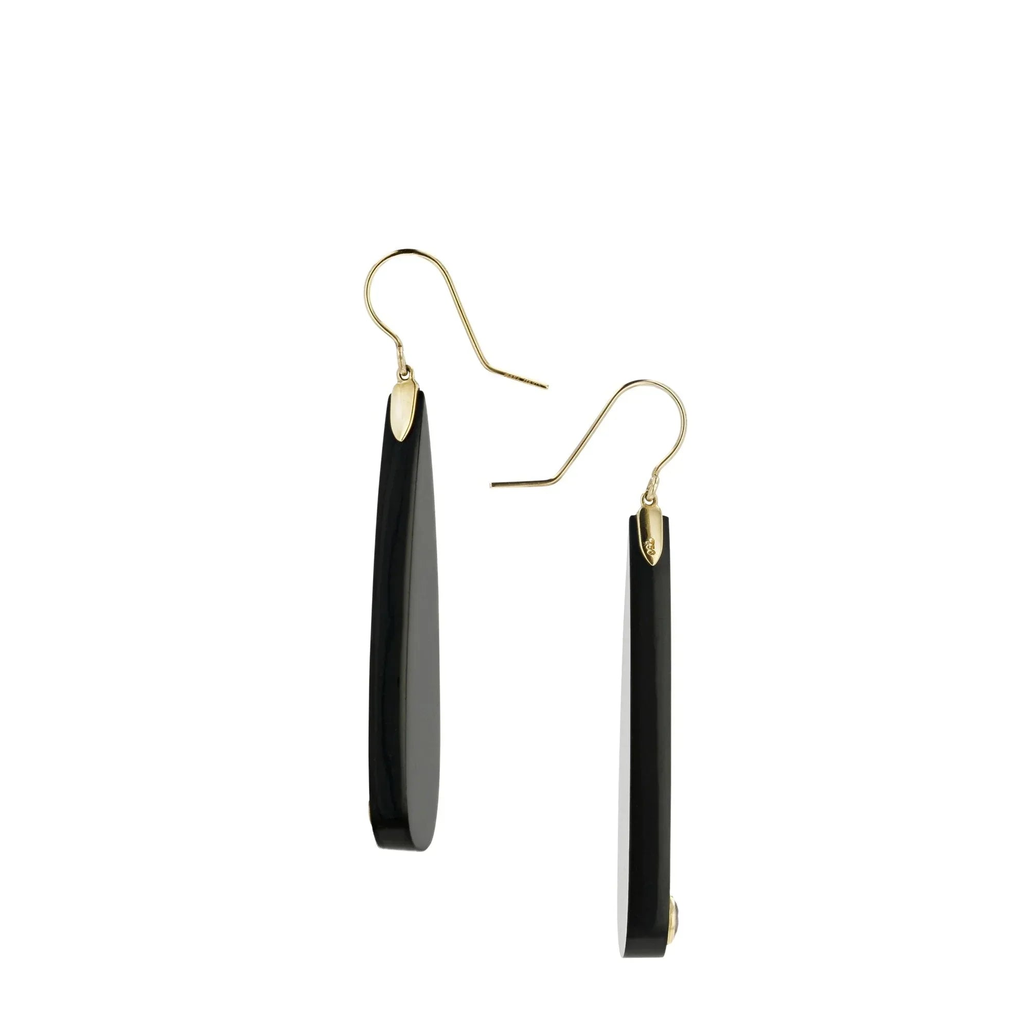 Lola Earrings | Bakelite drop earrings with amethyst.
