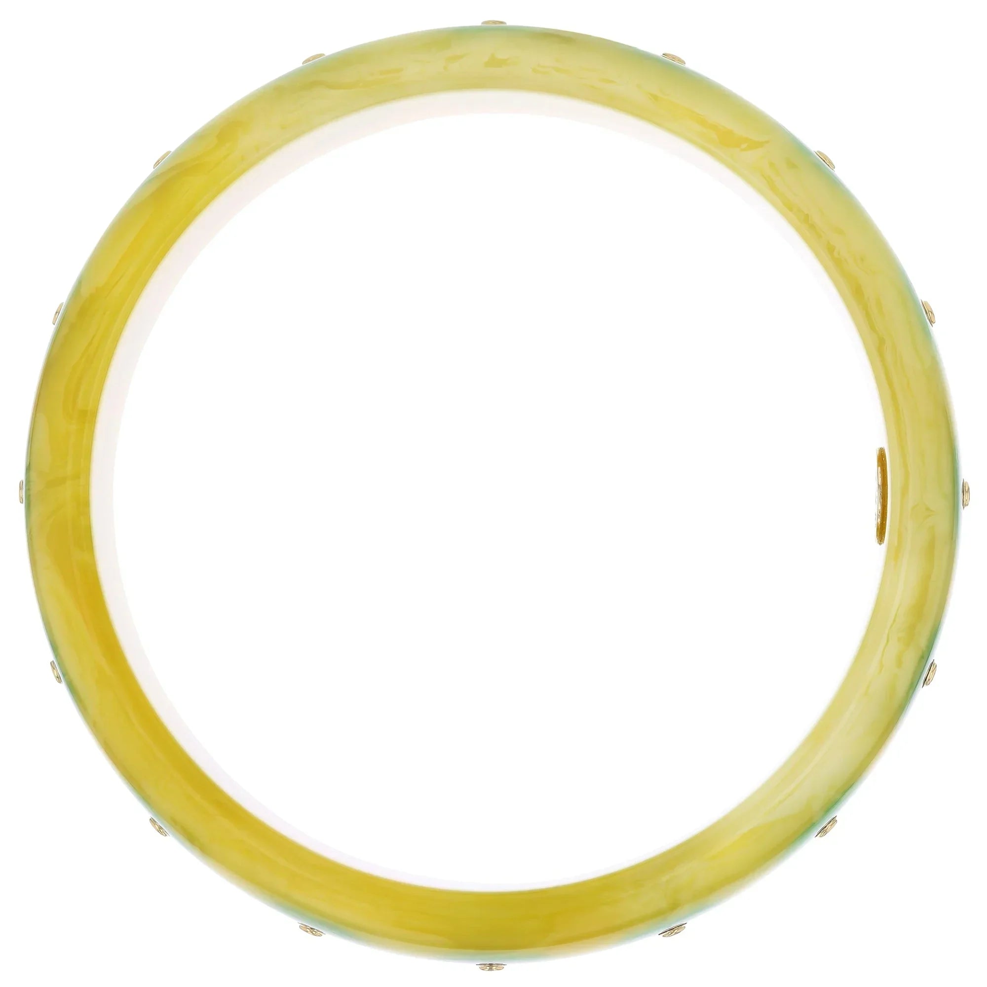 Olivia Bangle | Vibrant bakelite with inlay and stones.