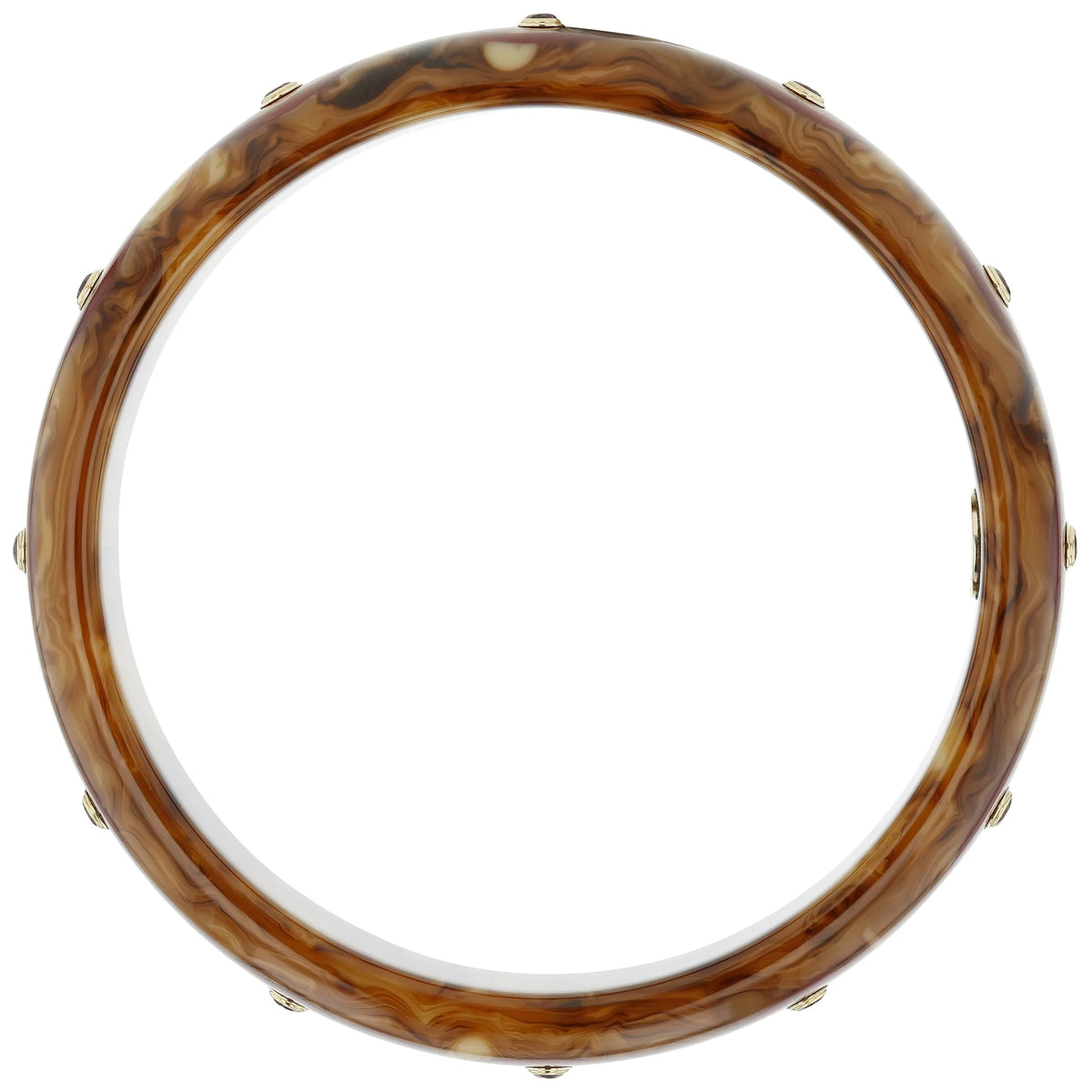 Omari Bangle | Bakelite with inlay and stones. 
