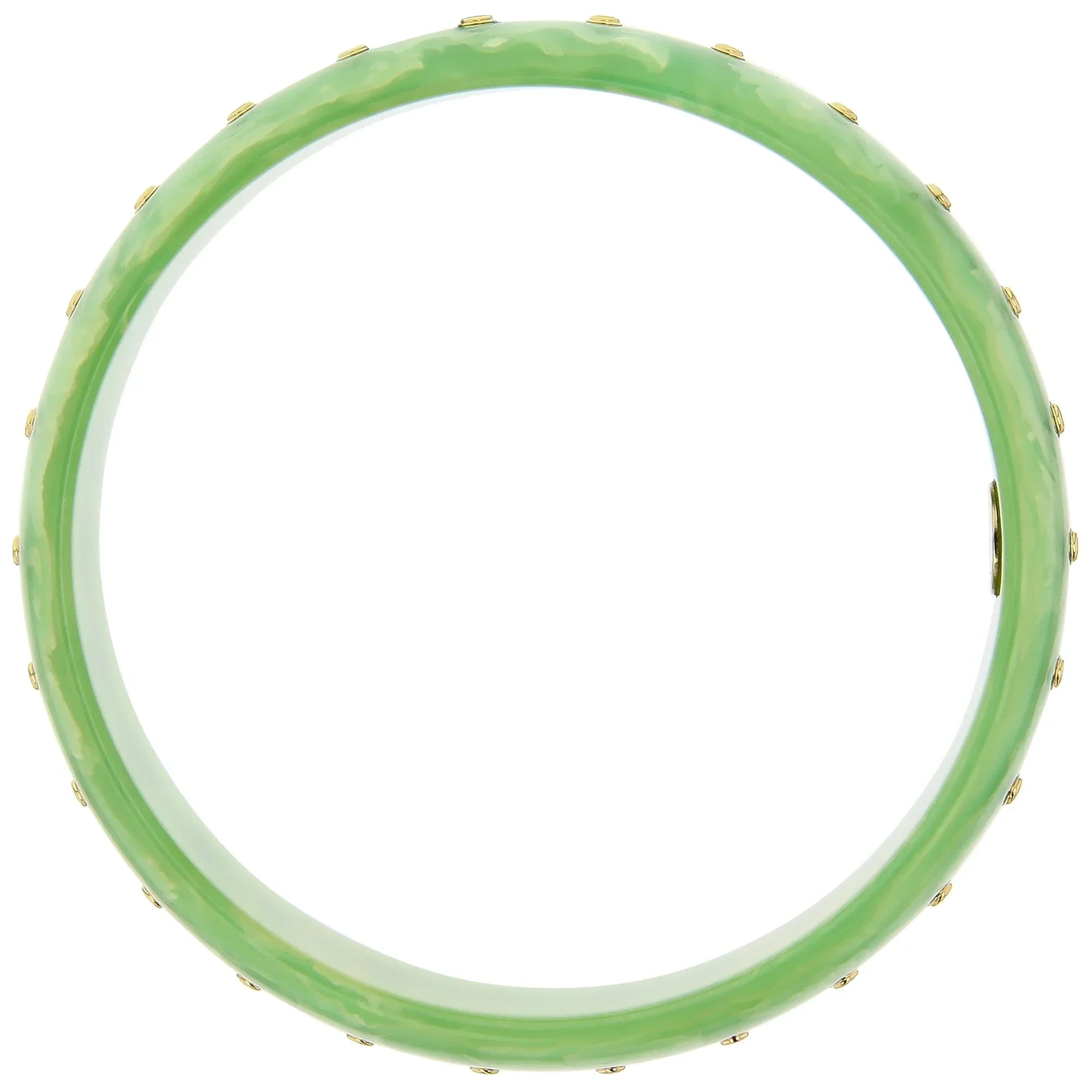 Penelope Bangle | Bakelite with inlay and yellow sapphire stones.