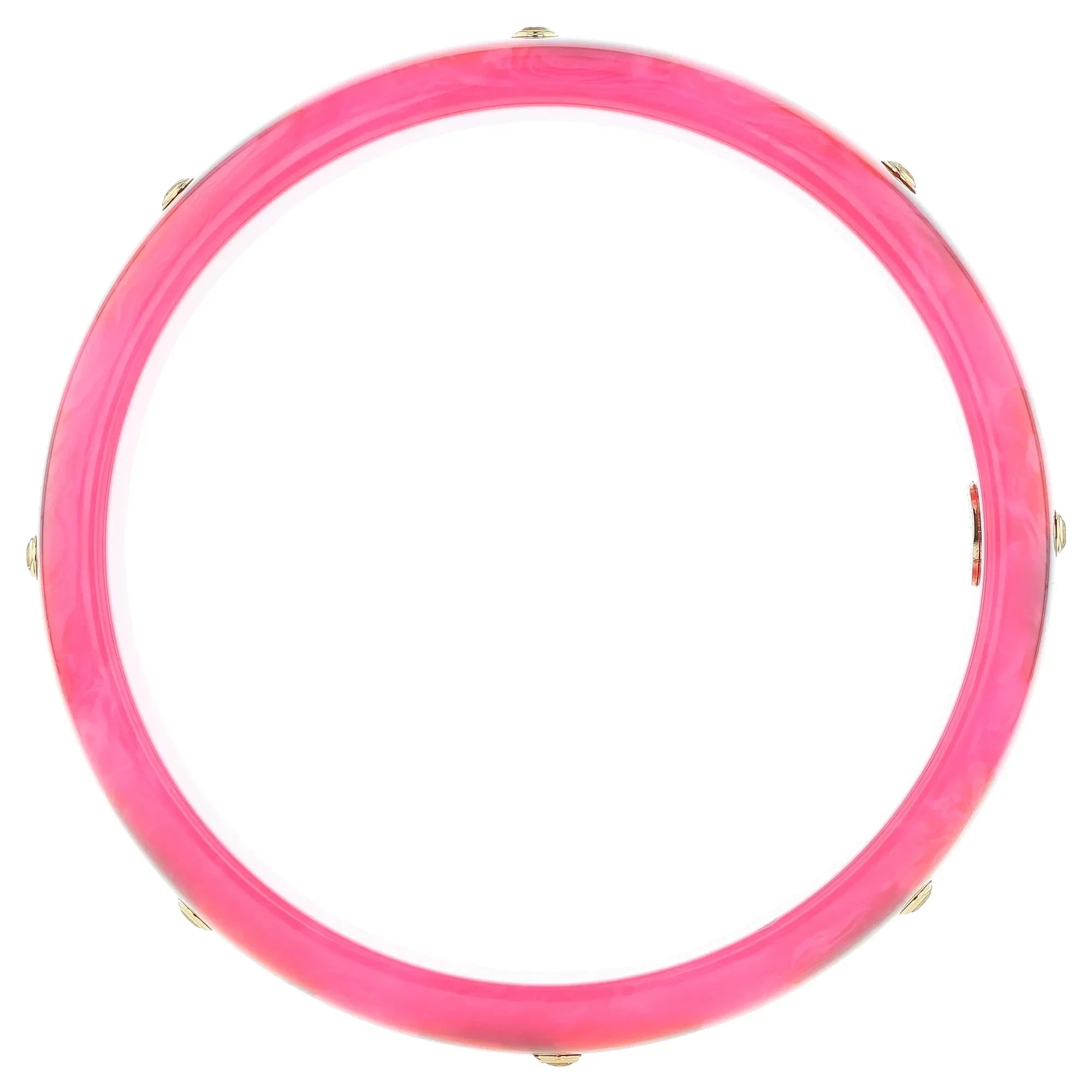 Sawyer Bangle | Bakelite bangle with radial stripe inlay and stones. 