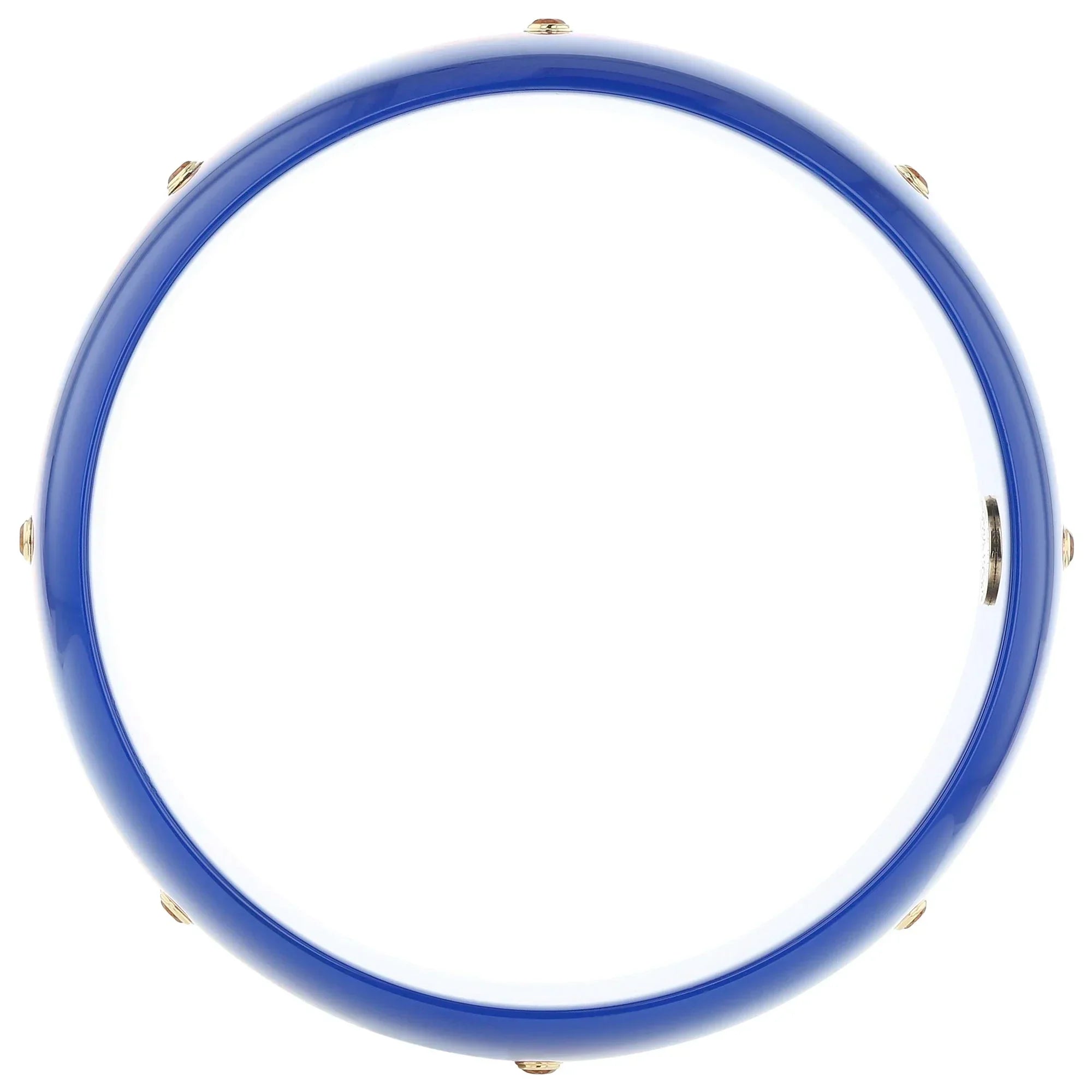 Sawyer Bangle | Royal blue bakelite bangle with inlay and stones.