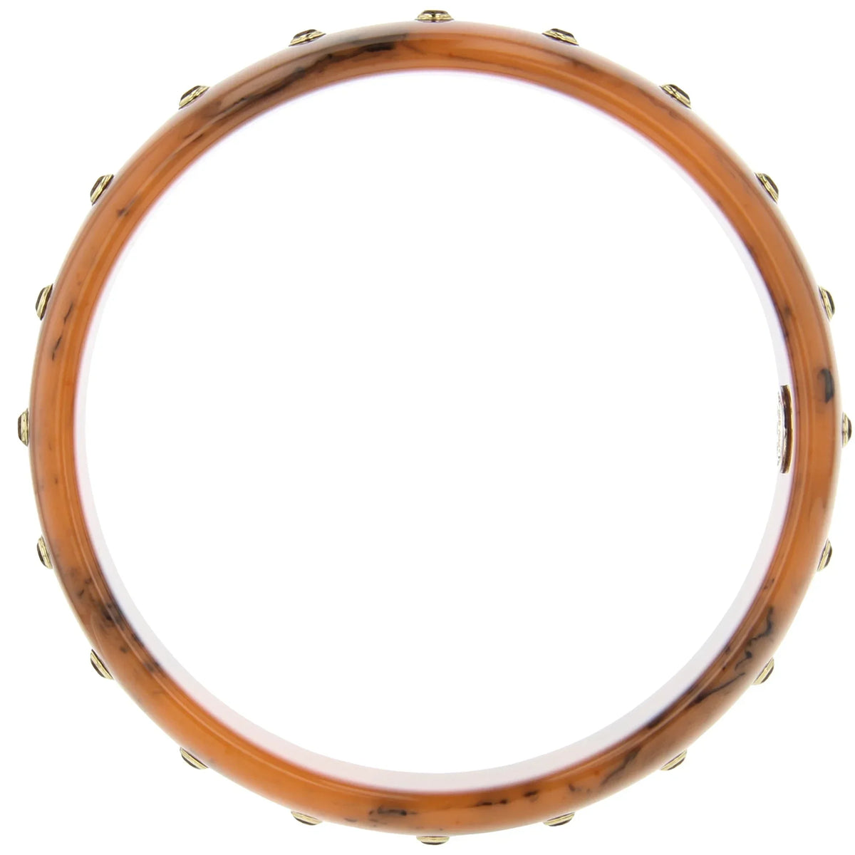 Sophia Bangle | Muted-orange with citrines.