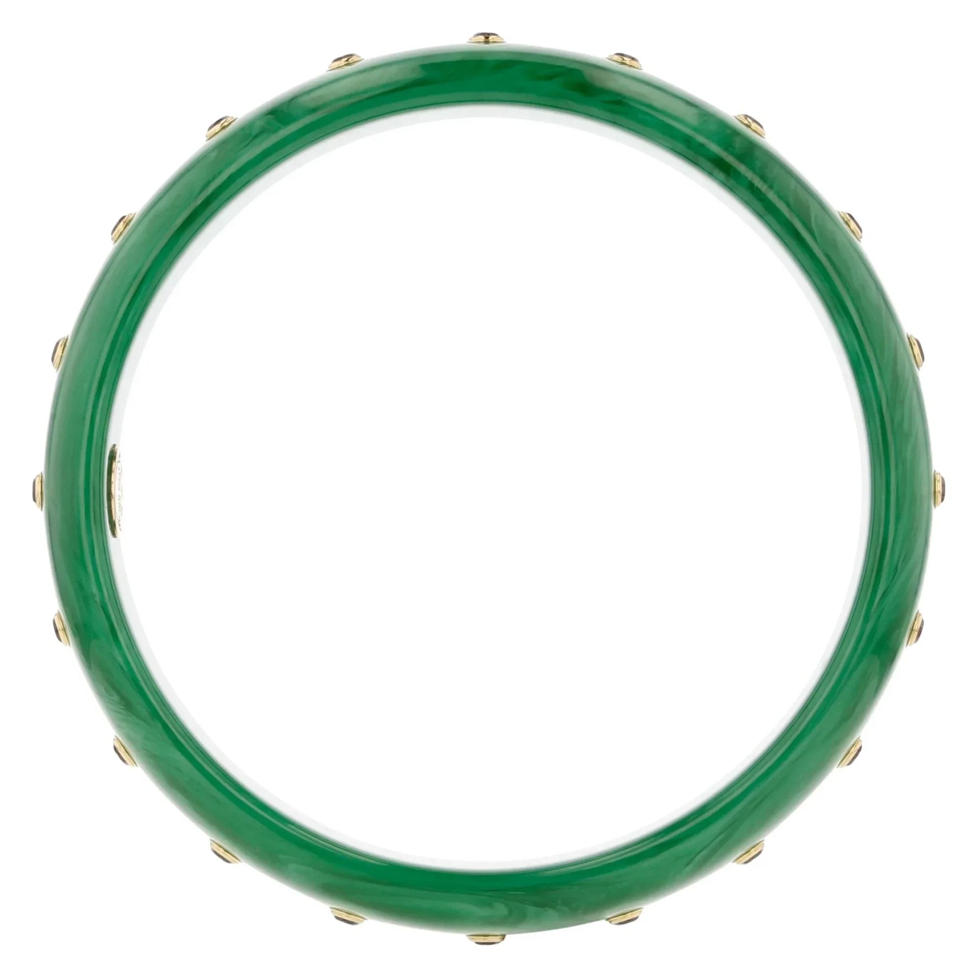 Sophia Bangle | Understated bakelite bangle with inlay and stones.