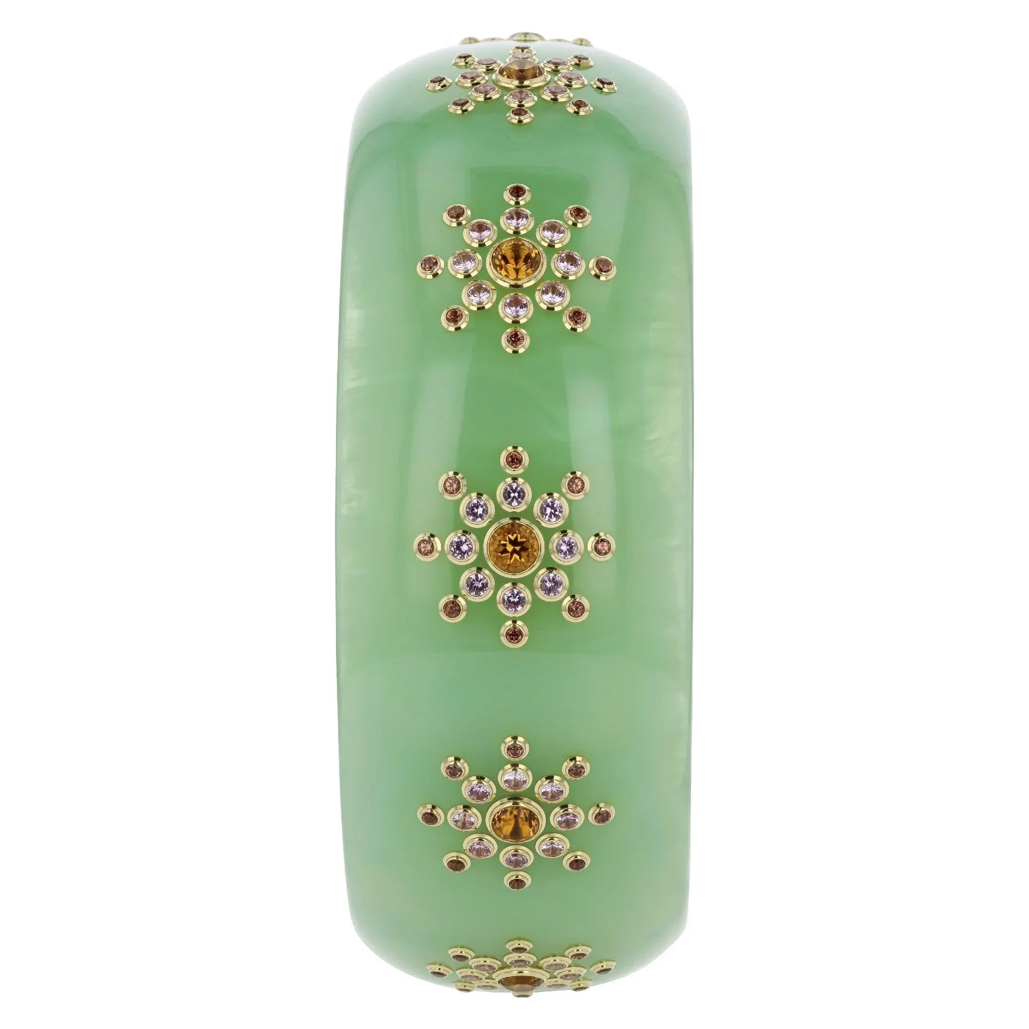 Stella Bangle | Bakelite bangle with starburst design stones.