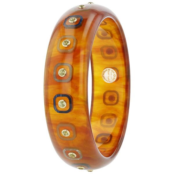 Daphne Bangle | Lovely bangle with inlay and stones.